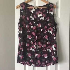 Loft sleeveless blouse - plum